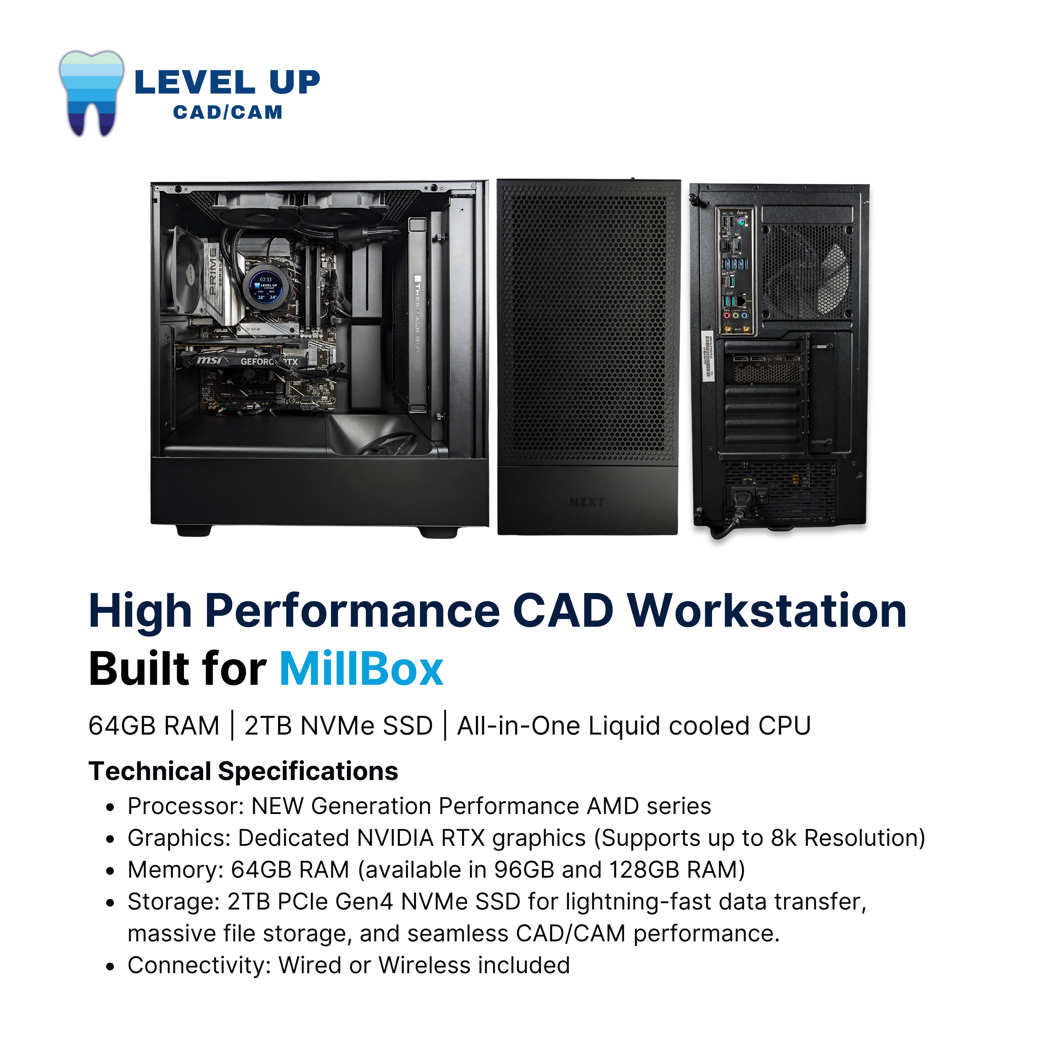 High Performance CAM Workstation Built for MillBox | Level Up CAD/CAM
